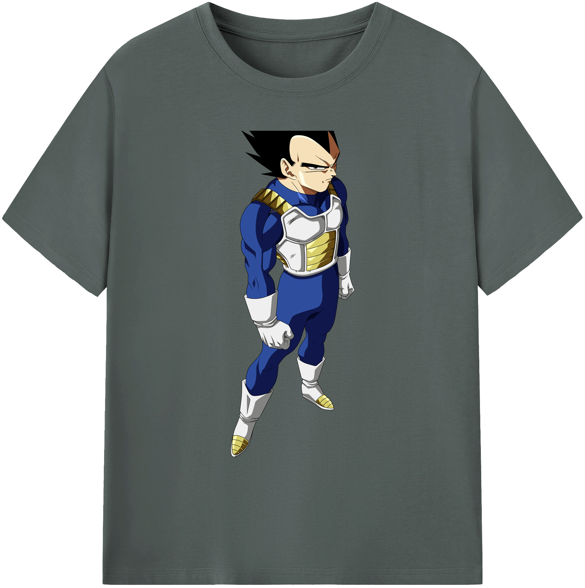 （画像用） ドラゴンボール ベジータ四世（Bejīta Yonsei）DRAGON BALL Vegeta IV 綿100％ メンズ半袖Tシャツ｜肌触りやわらか＆通気性